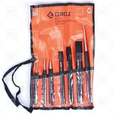 Groz KIT/7/BL1/ST Pim Zımba ve Keski Takımı 7'li ürün görseli 1