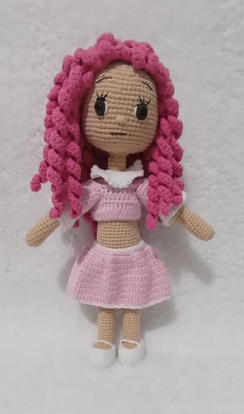 Pamuk Şekeri Bebek Amigurumi Organik Oyuncak ürün görseli 1