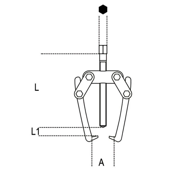 Beta 1515/1 İki Ayaklı Çektirme 60mm - Resim 2