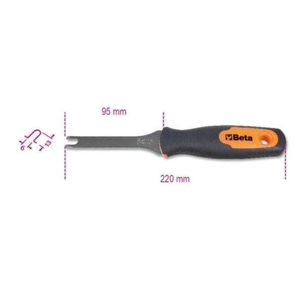 Beta 1479U/13 Macun Sıyırıcı Bıçak ürün görseli 1