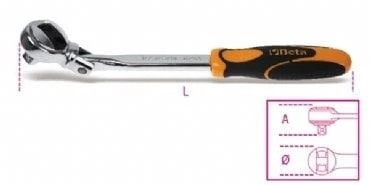 Beta,920/56a 1/2'' Mafsallı Cırcır Kolu ürün görseli 1