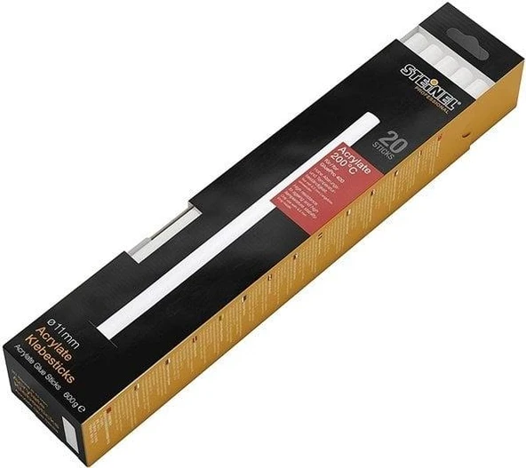 Steinel 300x Ø 11 mm Akrilat Şefaf Silikon Mum 20 li-600 gr ürün görseli 1
