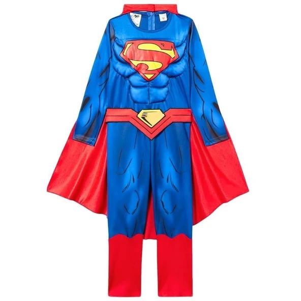 Superman Kaslı Kostüm Kutulu 7-8 Yaş ürün görseli 1