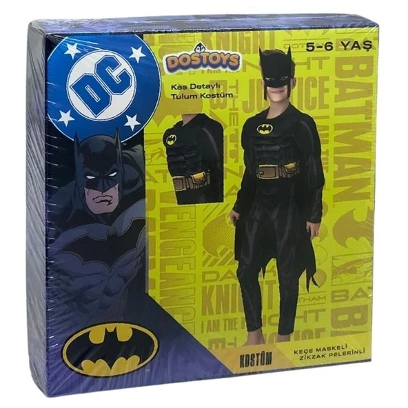 Batman Kaslı Kostüm 5-6 Yaş ürün görseli 1