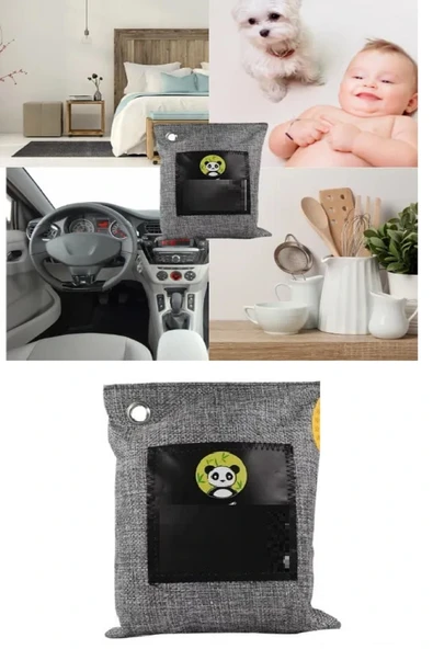 Hava Temizleme Torbası 100g Araba- Dolap- Banyo- Evcil Hayvan Koku Giderici- Bambu Kömür Koku Emici ürün görseli 1
