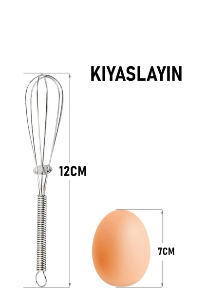 Sciacca Mini Çırpıcı Çelik 2 Adet - Resim 4