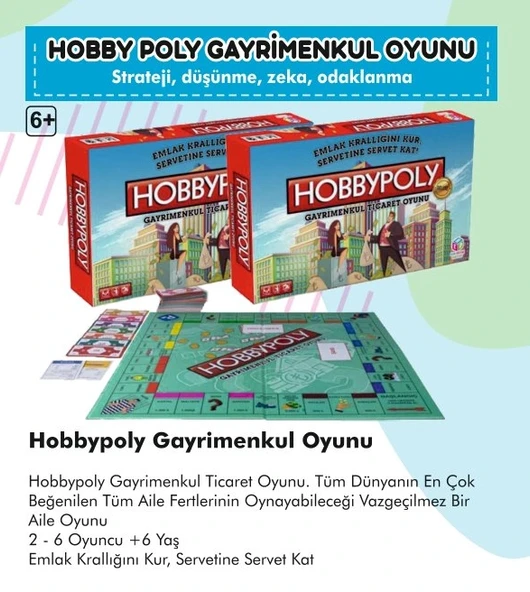 Hobby Poly Gayrimenkul Emlak Ticareti Oyunu ürün görseli 1