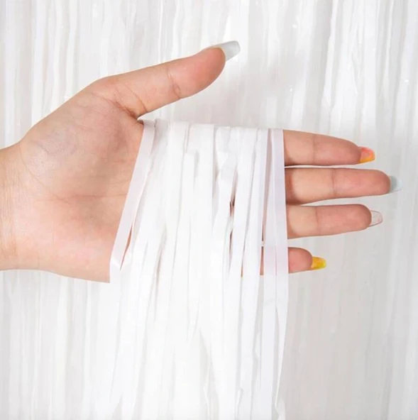 Soft Beyaz Renk Duvar Ve Kapı Perdesi İthal 100x200 Cm - Resim 2