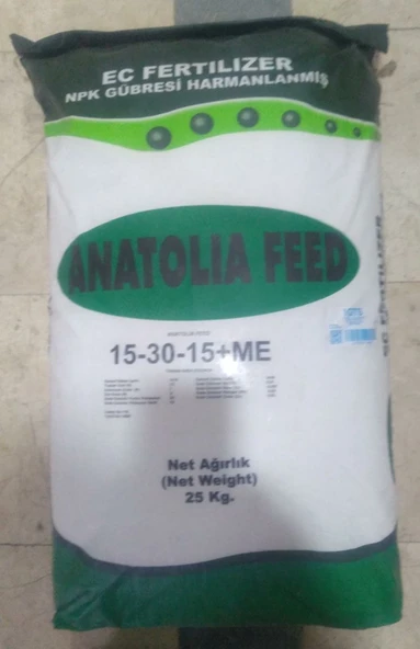 Anatolia Feed 15 30 15 + ME NPK Gübre 25 Kg ürün görseli 1
