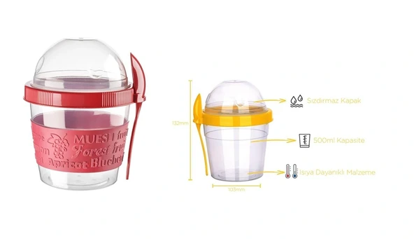 Bebek Mama Saklama Kabı 500ml ürün görseli 1