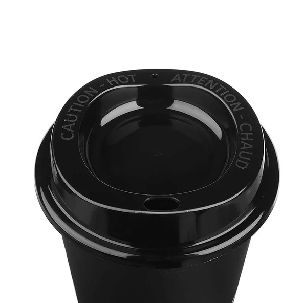 Kahve Bardağı - Kapaklı Krem 473 Ml - Resim 3