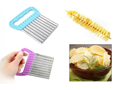 Pratik Kolay Patates Meyve Ve Sebze Dilimleyici Doğrama Bıçağı ürün görseli 1