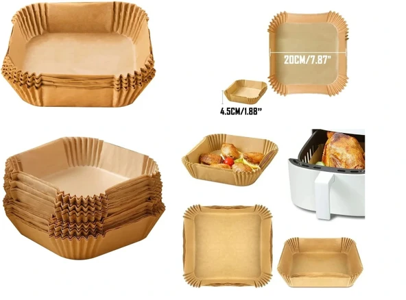 Airfreyer Fritöz Kağıdı Kare Xl / Xxl 50li ürün görseli 1