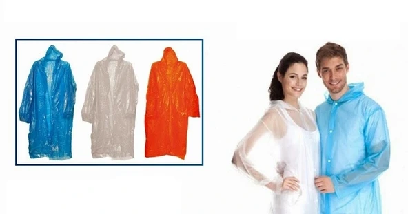 Tek Kullanımlık Çıtçıtlı Yağmurluk - Resim 2