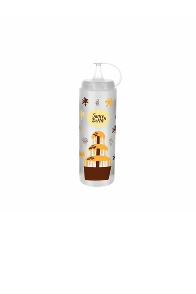 Çikolata Sos Şişesi - Şeffaf  - 700 Ml - Resim 4
