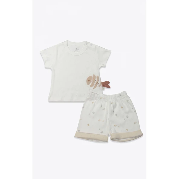 Bistyle 2li Takım Şortlu Ocean And Starfish 14148 Ekru ürün görseli 1