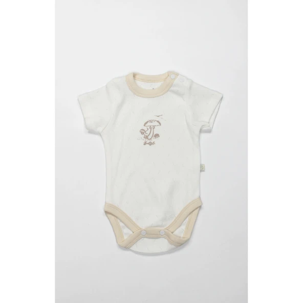 Bistyle Body Yarım Kol My Favorite Zoo 17184 Ekru ürün görseli 1