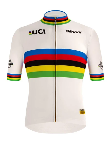 Koleksiyonluk Santini Limited Edition UCI Road World Championships Centenary Gold Bisiklet Forması RE94075CGOLD ürün görseli 1