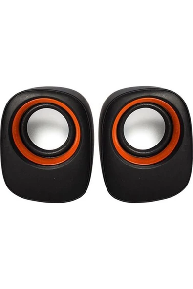 Bilgisayar Hoparlör Usb Mini Speaker 1+1 D05 Siyah ürün görseli 1