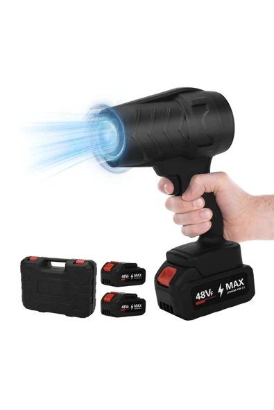 M1 Kablosuz Hava Üfleyici – Fırçasız Motorlu 3 Kademeli 8000mAh Yedek Bataryali Tanişma Çantali ürün görseli 1