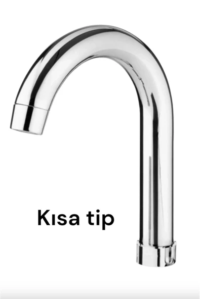 mintev Krom Kısa Delta Mutfak Lavabo Borusu ürün görseli 1