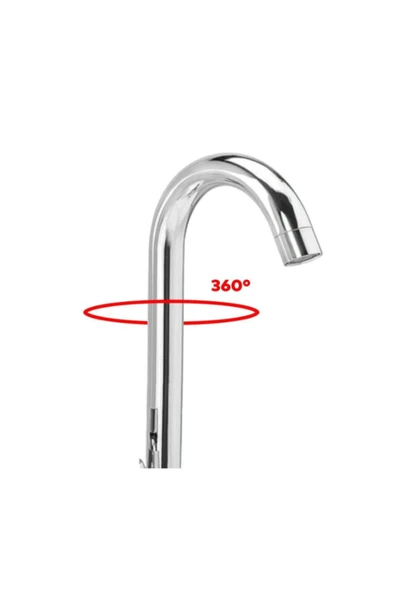 mintev Krom Kısa Delta KUĞU Mutfak Lavabo Borusu - Resim 3