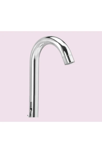 mintev Krom Kısa Delta KUĞU Mutfak Lavabo Borusu - Resim 2
