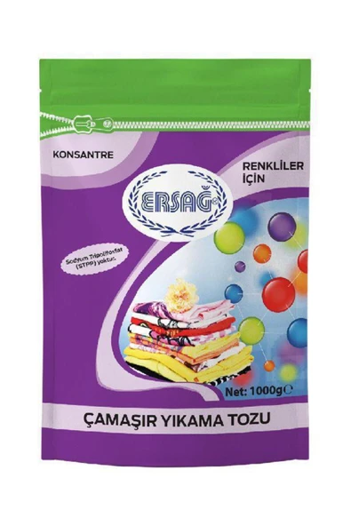 Ersağ Renkli Çamaşır Yıkama Tozu 1000 gr ürün görseli 1