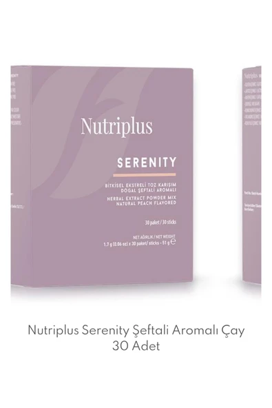 Nutriplus serenity şeftali aromalı çay ürün görseli 1