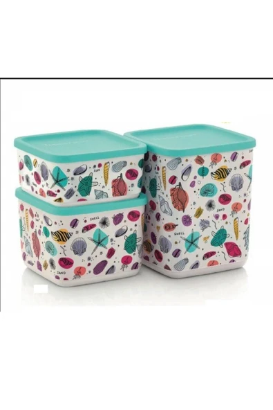 Tupperware Kübik Set Saklama Kabı Kübik 3 Lü Set ürün görseli 1