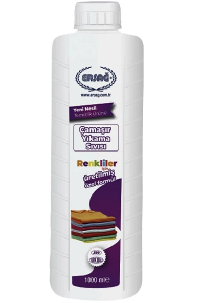 Ersağ Çamaşır Yıkama Sıvısı ( Renkliler Için ) 1000ml 399-4 ürün görseli 1
