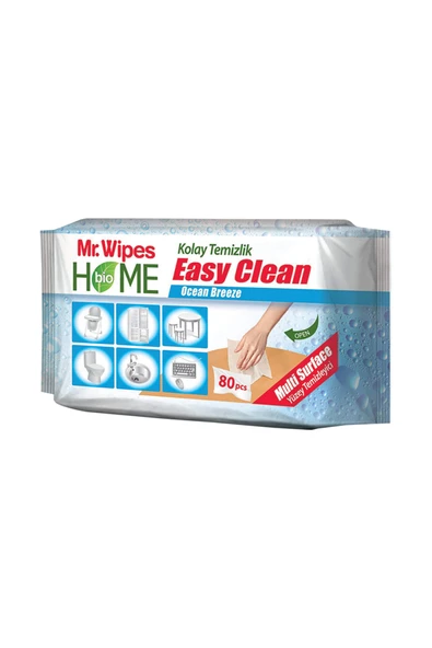Farmasi Mr. Wipes Çok Amaçlı Yüzey Temizleme Mendili Okyanus Ferahlığı 80 Yaprak 8690131105105 ürün görseli 1
