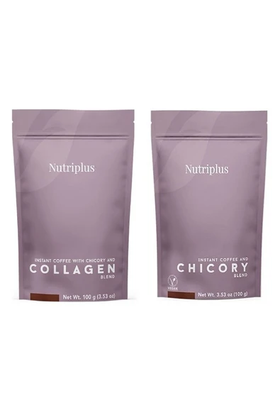 Farmasi Kolajenli Hindiba Kahve 100gr & Hindiba Kahve Nutricoffee 100gr Yeni Ambalajında ürün görseli 1