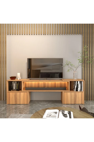 klubeconcept Köşe ve Dar alanlar için Çok Amaçlı TV ünitesi 160 cm 180 cm ürün görseli 1