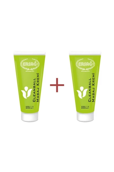 Ersağ Cleanball Masaj Kremi 200 Ml-2 Adet ürün görseli 1