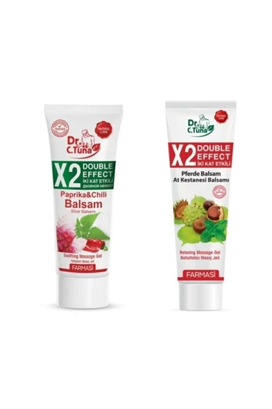 Farmasi Dr.c.tuna Çift Etkili At Kestanesi Masaj Jeli 250 Ml+çift Etkili Biberli Balsam 250 Ml Set ürün görseli 1