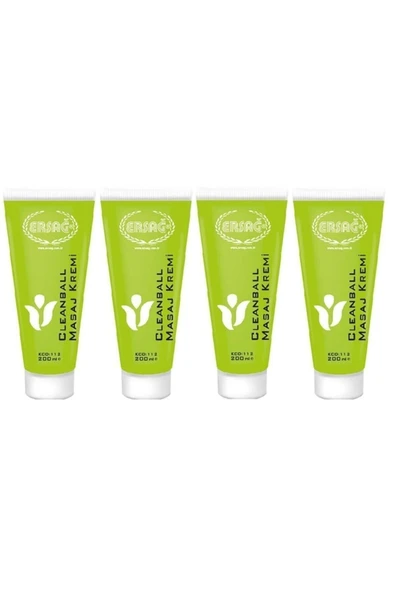 Ersağ Clean Ball Masaj Kremi 200ml X 4 Adet ürün görseli 1