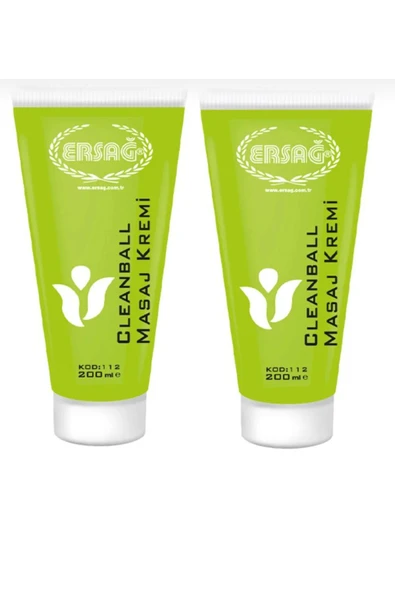 Ersağ Cleanball Masaj Krem 200ml X 2 Adet ürün görseli 1