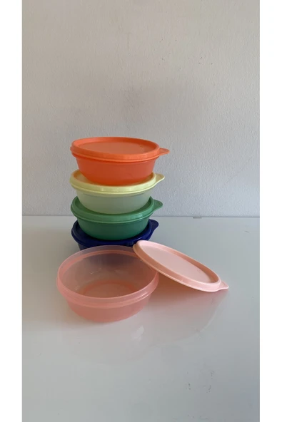 CANDAN TİCARET Tupperware Buzdolabı Saklama Kapları Fantastik 5'li Set (300 ml) ürün görseli 1
