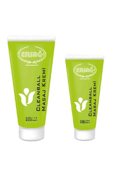 Ersağ Clean Ball Masaj Kremi 200 Ml Ve Clean Ball Masaj Kremi 100 Ml ürün görseli 1