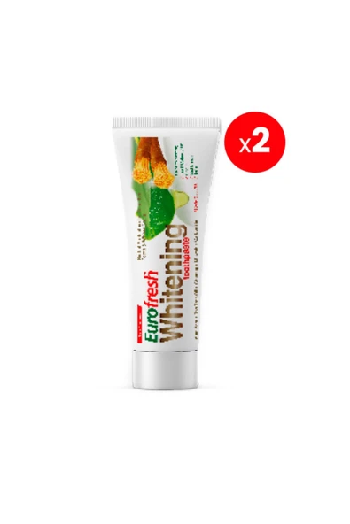 Farmasi 2.li Eurofresh Aloe Veralı Misvaklı Beyazlatıcı Diş Macunu 112 gr ürün görseli 1