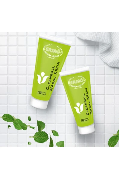 Ersağ Cleanball Masaj Krem 100 ml x 2 Adet Özel Set ürün görseli 1