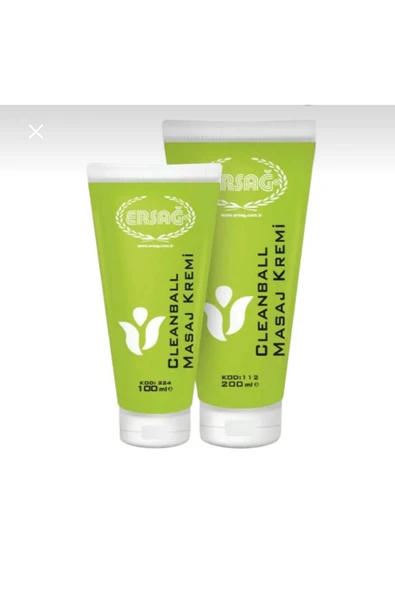 Ersağ Cleanball Masaj Krem 200ml x 1Adet 100ml x 1 Adet ürün görseli 1