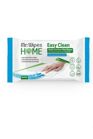 Farmasi Mr.wipes Easy Clean Temizleme Mendili Okyanus Esintisi Kokulu 40 Adet ürün görseli 1