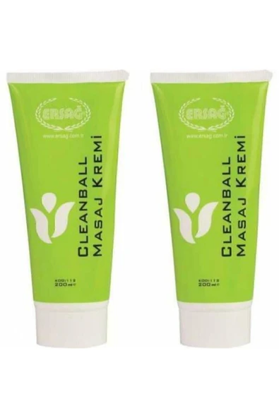 Ersağ 2 X 200ml Cleanball Masaj Kremi ürün görseli 1