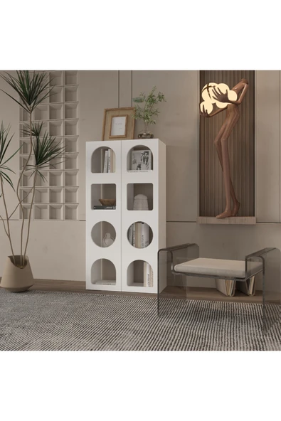 klubeconcept MonoCurve Dekoratif Niş Kitaplık % 100 MDF ürün görseli 1
