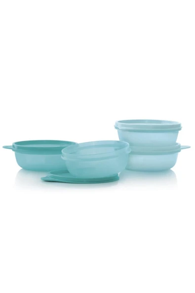 Tupperware Mavi Küçük Saklama Kabı 4 X 300 ml ürün görseli 1