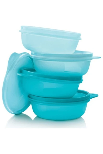 Tupperware Şeker Kaplar ( 4 X 300 Ml ) Mavi ürün görseli 1