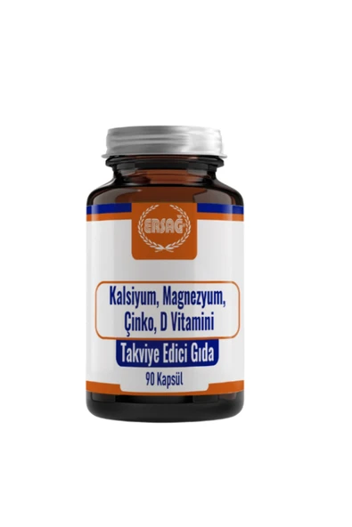 Ersağ Kalsiyum magnezyum çinko,d Vitamini Takviye Edici Gıda 90 Kapsül ürün görseli 1