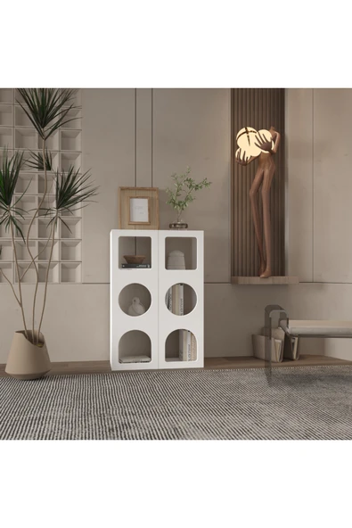klubeconcept Orbit 6 Bölmeli Dekoratif Raf Kitaplık % 100 MDF ürün görseli 1